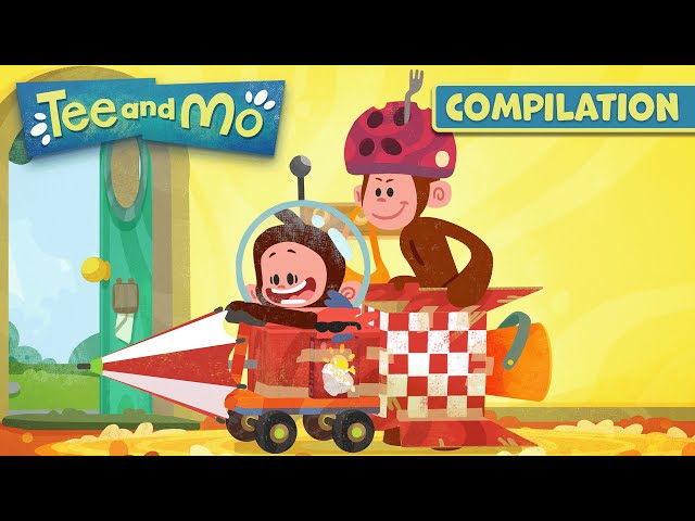 Play Pretend with Tee and Mo! 🐒 Tee and Mo | Season 1 | CLIP COMPILATION 🙈 30+ MINUTES