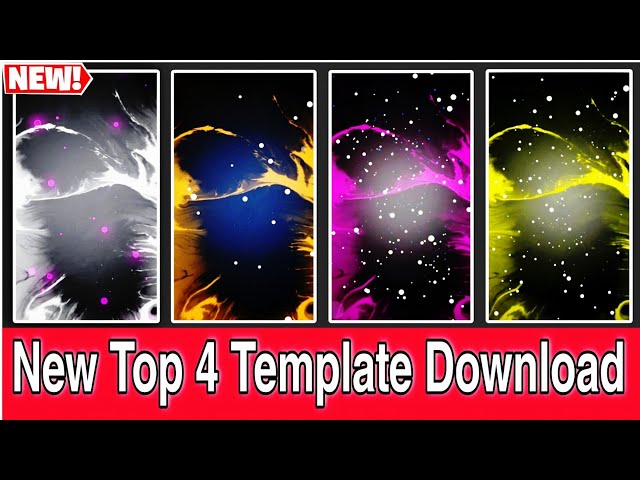 Black screen Template Video l Top 4 Ink Splash Black Screen Template | Background Download 2025