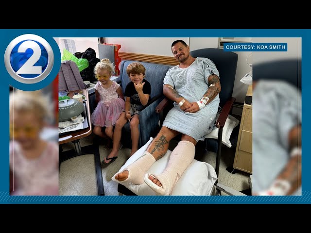 Oahu dad vows to surf again after brutal shark bite
