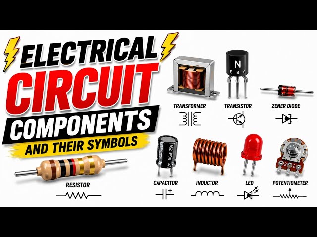 Electrical Circuit Components Explained ⚡ | Symbols & Functions