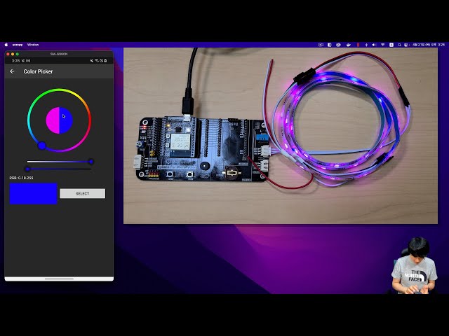 Controlling NeoPixel using Bluefruit Connect on CircuitPython