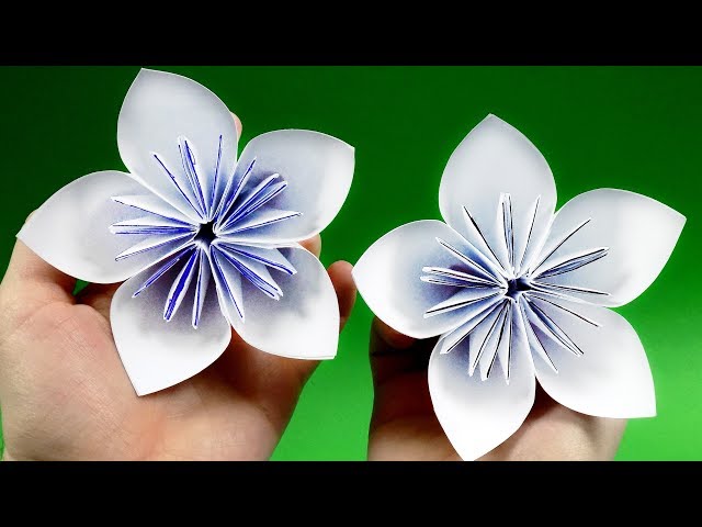 How to make a flower with paper easy