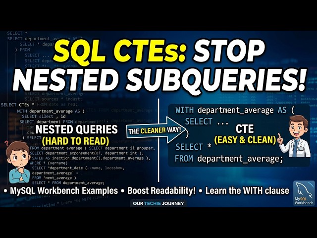 CTE in SQL Explained with Real Examples | CTE vs Subquery in MySQL