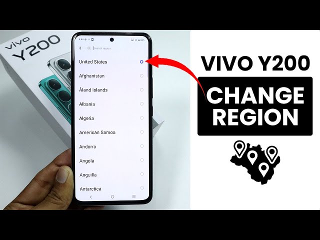 How to Change Region in Vivo Y200 - Find Region Settings