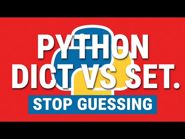 Stop Using the Wrong One: Python Dict vs Set  #python