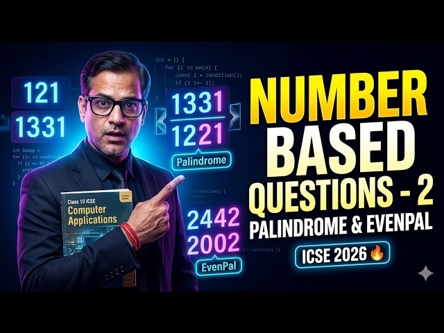 Number Based Question 2 | Computer Application | ICSE Class 10 | @sirtarunrupani| STaR ICSE