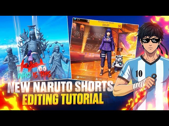 NARUTO CHAPTER 3 FF SHORTS TUTORIAL || FREE FIRE NEW SHORTS TUTORIAL🔥