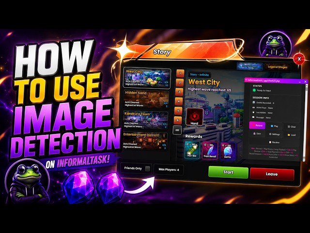 Anime Origins : Inf Wave 15 Restart Method Free Image Detection Macro!