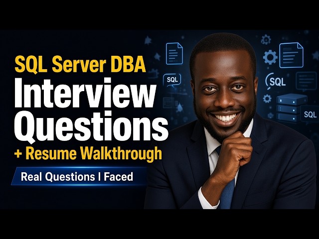 Real SQL Server Interview Questions Every DBA Should Know