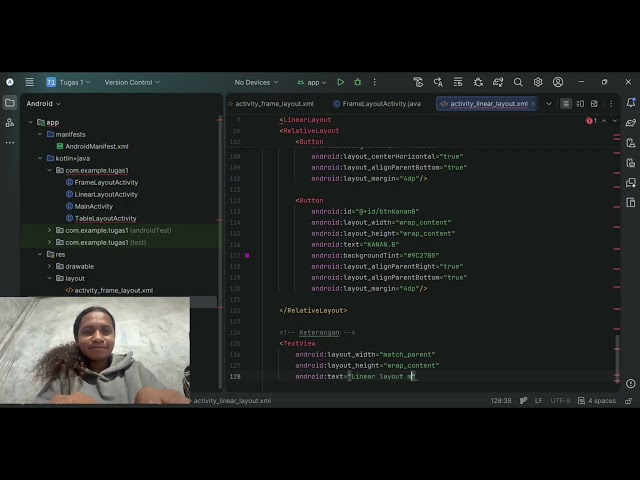 Android Studio - Pembuatan Layout Frame, Linear Layout dan Table Layout