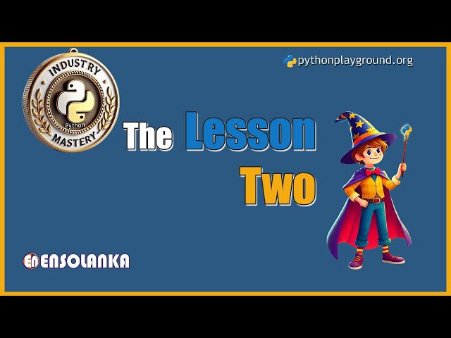 Industry Mastery Study Pack — Lesson 02: Code Example Demo | PythonPlayground.org | .club