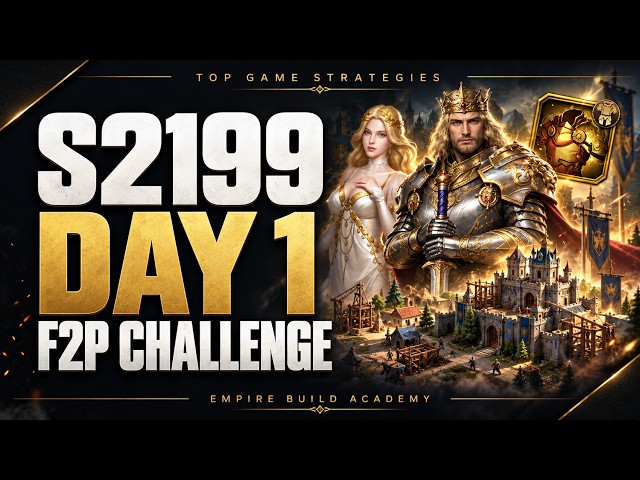 Evony F2P Challenge Day 1 – Starting Fresh on Server 2199