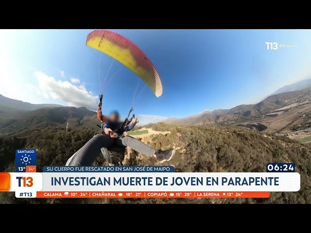 Investigan muerte de joven en parapente: su cuerpo fue rescatado en San José de Maipo