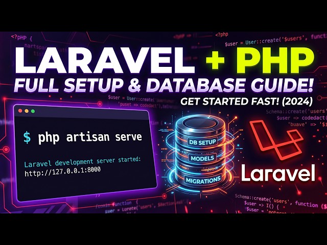 Laravel Project Setup & Run Tutorial | XAMPP, Composer, MySQL & Database Connection