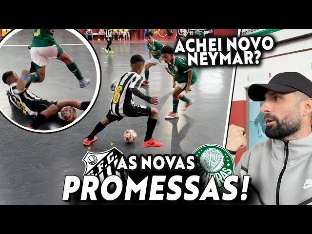 INTENSE YOUTH MATCH! SANTOS AND PALMEIRAS FACE OFF IN FUTSAL! DID I FIND THE NEXT NEYMAR?