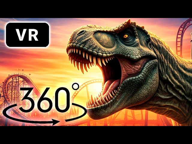 Roller Coaster VR: Jurassic Park Edition#video #rollercoaster #360video