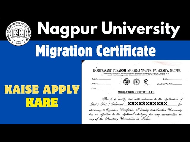 How to Apply Migration Certificate offline of RTMNU Nagpur University