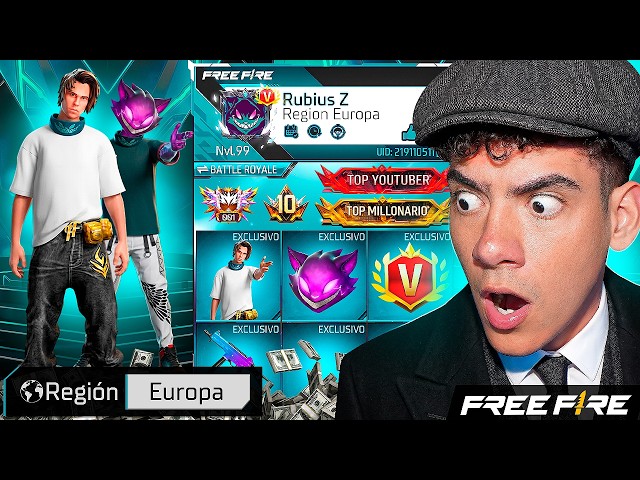 I DISCOVERED THE RICHEST FREE FIRE PLAYER'S PROFILE IN EUROPE AND HE'S A HACKER!! - TheDonato