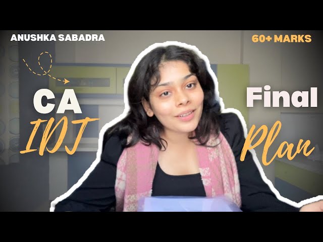 How I Studied IDT for CA Final 😭 | Real Strategy, Lectures & Mistakes