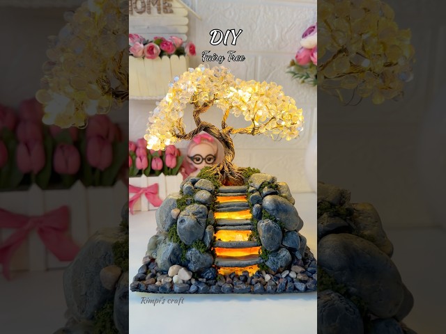 DIY Fairy Tree #shorts #viralshorts #viralvideo #handmade #aesthetic #acrylicpainting #diy #craft
