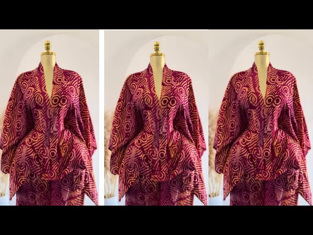 How to cut and sew Adire Bubu top with snatched waist// beginner friendly 