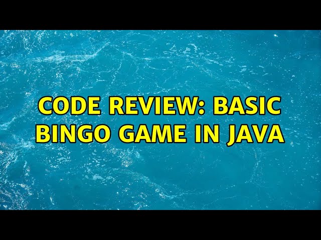 Code Review: Basic bingo game in Java (3 Solutions!!)