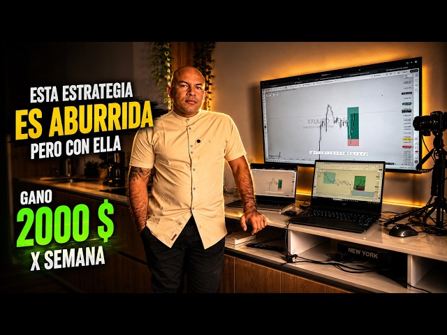Con estos 3 simples pasos hago TRADING en el ORO XAUUSD y gano 2k por semana