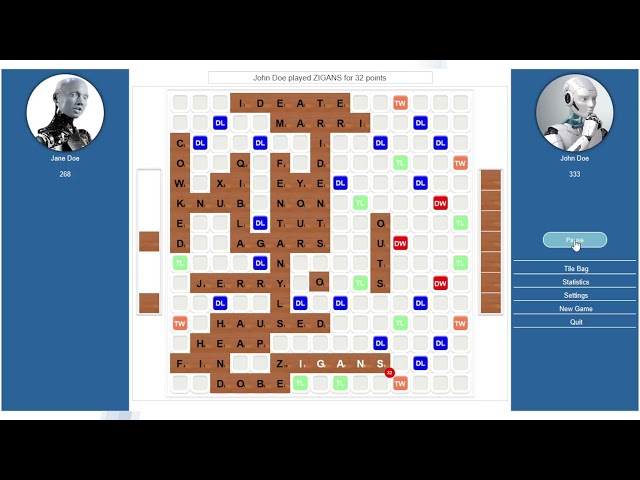 Demo of The World’s Fastest Scrabble Program Implemented in Java.