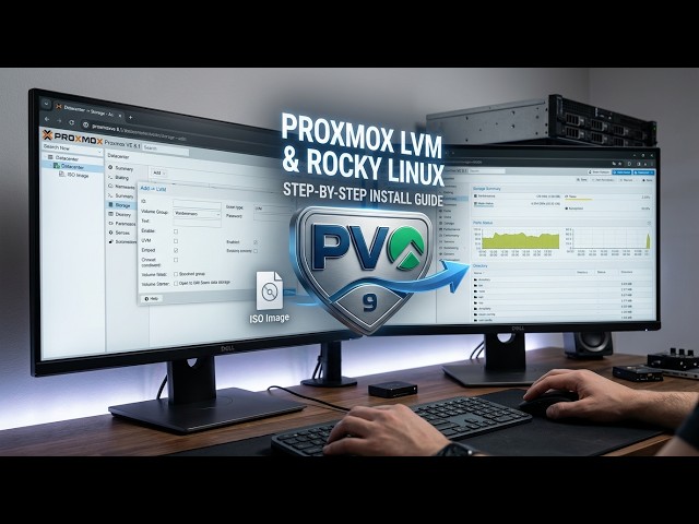 Complete Proxmox Guide: Upload ISO, Configure LVM Thin & Install Rocky Linux 10