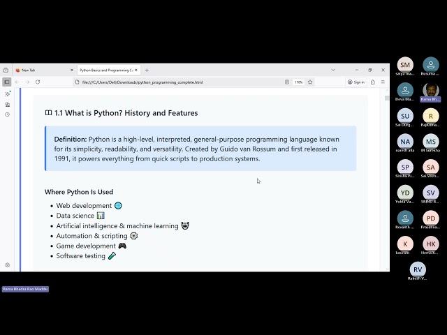 DATA SCIENCE & APPLICATIONS UNIT–  1 20251110 184340 Meeting Recording