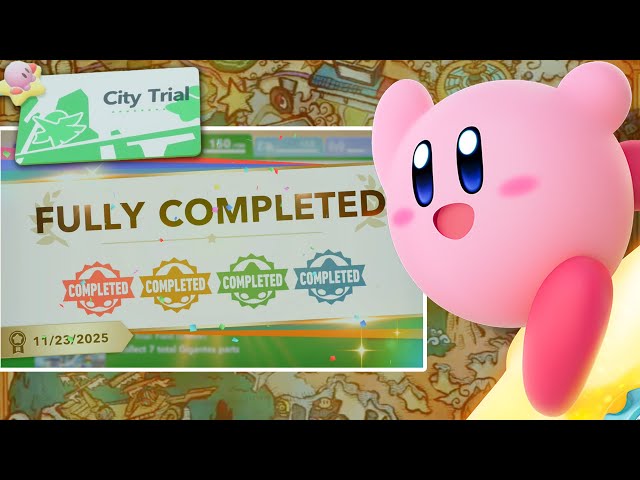 CITY TRIAL 100% Walkthrough – All 150 Challenges Complete! (Kirby Air Riders – Switch 2)