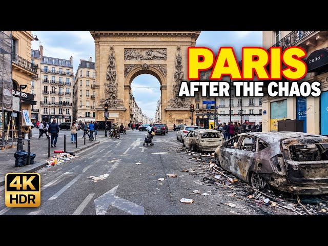 Paris After the Riots — The Streets Look Completely Different 🇫🇷 | A walk In Paris 