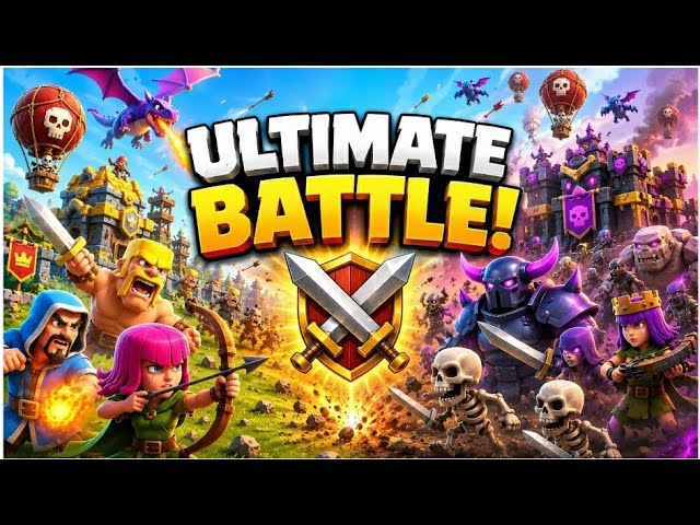 ULTIMATE BATTLE IN CLASH OF ClANS 😱