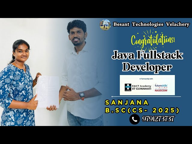 Best Fullstack Developer Training in Chennai Tamil | Sanjana Got Placed | 2025 Fresher Story