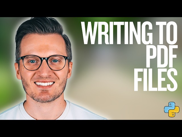 Python Day 170: Writing PDF Files in Python