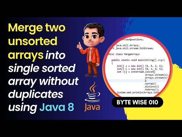 How to Merge two arrays into single array without duplicate in Java 8?