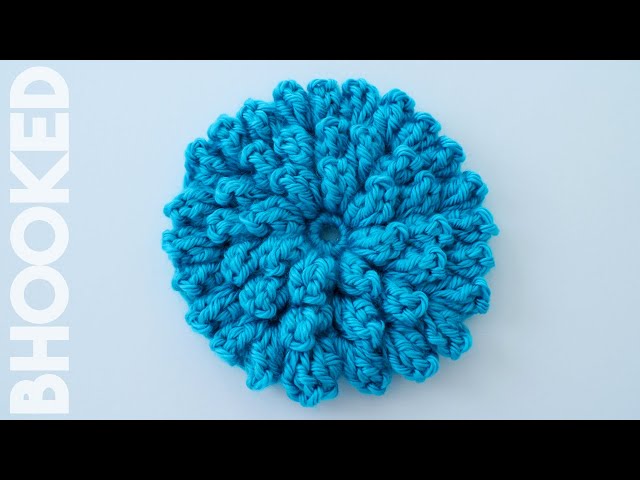 How to Crochet a Flower: Crochet Popcorn Stitch Flower Free Pattern