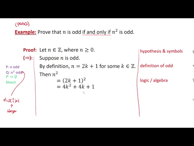 Proofs with Biconditional Statements