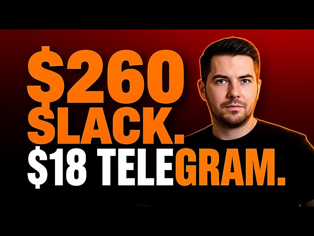Slack Rents You A Chat Seat For $40. Telegram Owns It For $0.