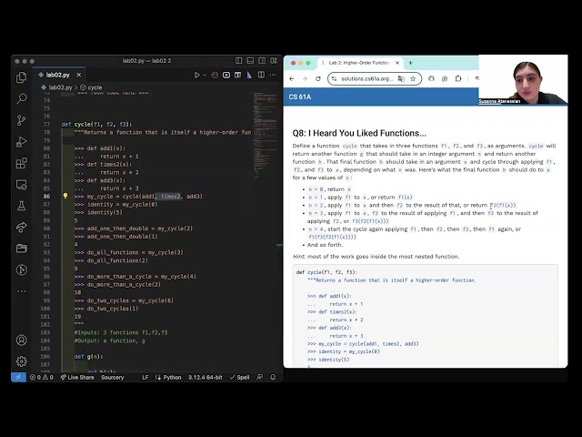 [CS 61A FA26] Lab 2 Problem #8: I Heard You Like Functions... Getting Started