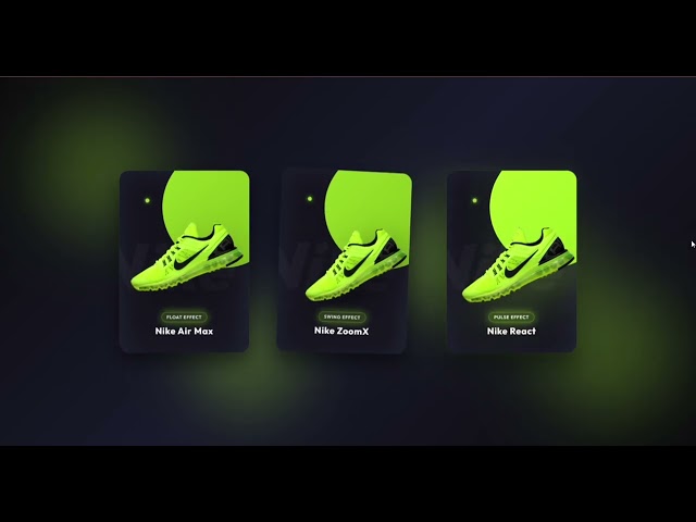 Stunning 3D Nike Product Card with CSS Animations | Float, Swing & Pulse Effects | HTML CSS