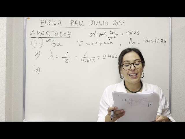 PAU Cantabria Junio 2025. Física (Apartado 4/4)