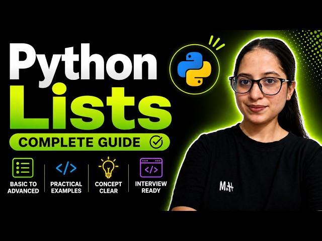 Python Lists Complete Guide 🔥 Basic to Advanced + Practical Examples