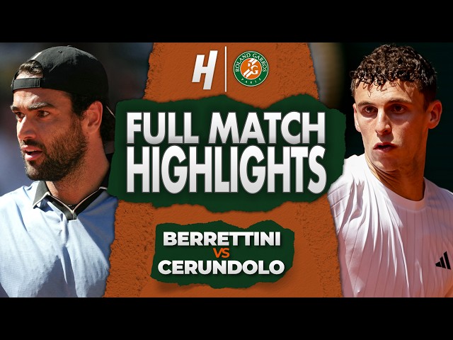 Matteo Berrettini vs Juan Manuel Cerundolo - FULL Match Highlights | Round 4 | Roland Garros 2026