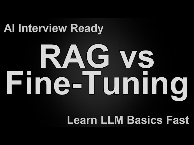 RAG vs Fine-Tuning Explained in 60 Seconds | When to Use Which for LLMs