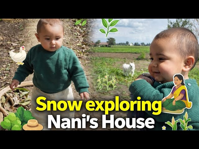 Snow’s Cute Adventures at Nani’s Place 🏡💛 | Exploring Everything