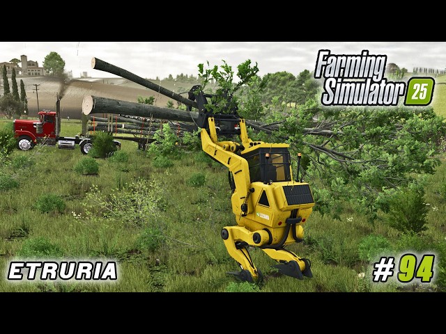 We Bought the Strangest Forestry Machine Yet! | Farming simulator 25 | Etruria Farm | Timelapse #94