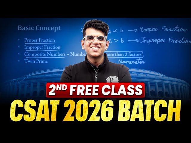 CSAT 2026 Batch - 2nd Free Class | Coding Decoding by Manjeet Sir | PW OnlyIAS