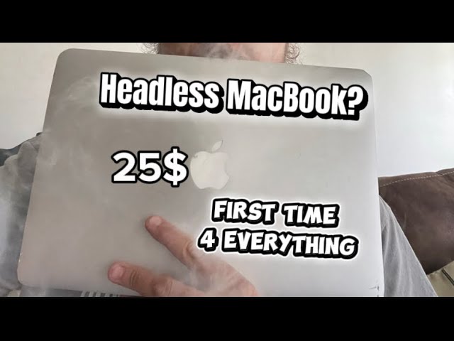 MacBook. First Time Ever. Tried it, opened it, then put Linux on it