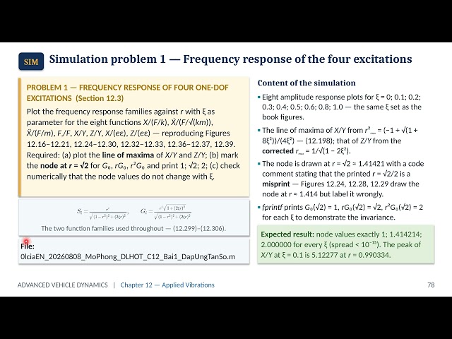 Advanced Vehicle Dynamics | Ch.12 Lecture (Part 20/20) — Chapter Wrap-Up and Exercise Preview